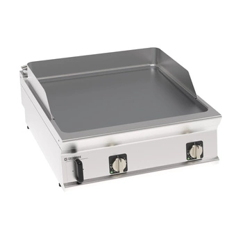 Płyta grillowa elektryczna, gładka, chromowana, szczotkowana, nastawna 80 cm, T-90 | TECNOINOX 316274