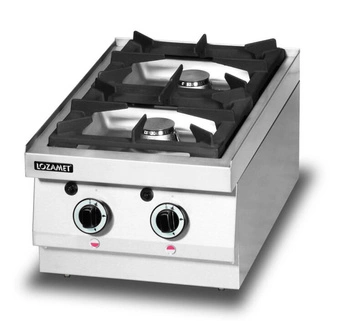 Kuchnia gazowa, 2 palniki, 40x65x27 cm, 12 kW | LOZAMET LGH200.3
