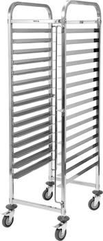 Wózek nierdzewny składany do transportu blach 60x40 cm | YATO YG-09072