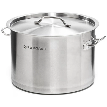 Garnek ze stali nierdzewnej średni z pokrywką, 12 l, średnica 30 cm | FORGAST FG02012/E6