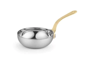 Patelnia do serwowania, kolor stal nierdzewna, poj. 80 ml | AMBITION 287649