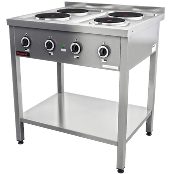 Kuchnia gastronomiczna elektryczna 4-płytowa | KROMET 000.KE-4M