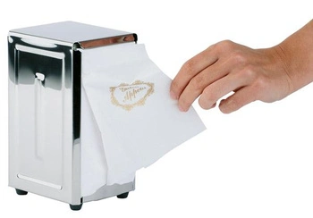 Serwetnik, stal nierdzewna, polerowany, 12x9.5x18.5 cm | APS 11720