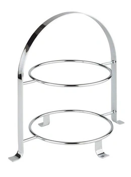 Stojak do serwowania na 2 talerze, stal nierdzewna, 33x23.5x30 cm | APS 33214