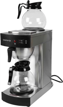 Ekspres przelewowy do kawy 2,2 l, z dwoma dzbankami 1,8 l | CANARIO CAFE CC201 