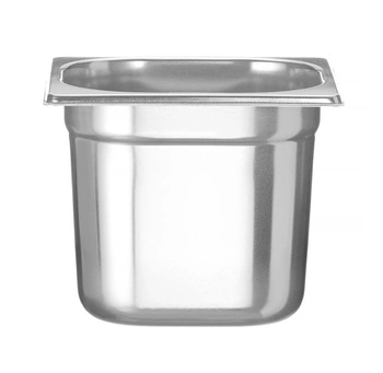 Pojemnik GN 1/6 gł. 15 cm ze stali nierdzewnej PROFI LINE | HENDI 801710