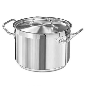 Garnek średni ze stali nierdzewnej z pokrywką, 4,4 l, średnica 20 cm | FORGAST FG02832