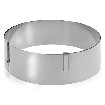 Forma do ciasta okrągła regulowana - 18-36 cm | DE BUYER D-3040-01