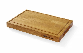 Deska dębowa do serwowania 420x280x(H)40mm | HENDI 505489