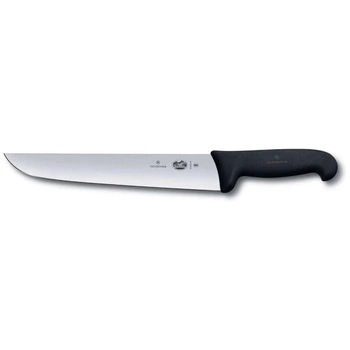 Nóż rzeźniczy z gładkim ostrzem FIBROX - dł. ostrza 26 cm | VICTORINOX 5.5203.26