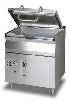 Patelnia gastronomiczna gazowa z przechyłem automatycznym - poj. 70 l | LOZAMET L900.PAG.040A