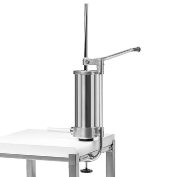 Nadziewarka do kiełbas montowana do blatu, 3 l, pionowa, stal nierdzewna | FORGAST FG10613