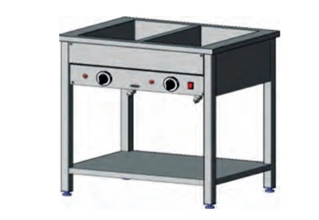 Bemar elektryczny wolnostojący 2xGN1/1 | EGAZ BE-2WS