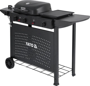 Grill gazowy, ASAHI 4 palniki, 11 kW 48 x 37 cm | YATO YYG-20008