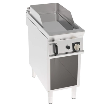 Płyta grillowa gazowa gładka, chromowana na szafce otwartej, 80 cm | TECNOINOX 313248