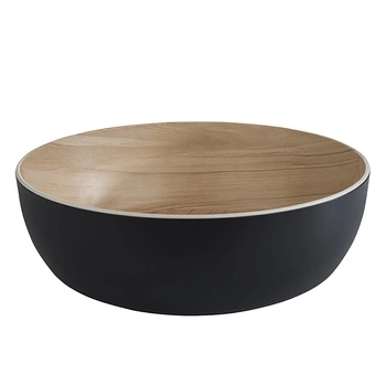 Miska melaminowa FRIDA czarna śr. 21,5 cm ukośna | APS 84921