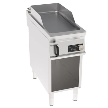 Płyta grillowa elektryczna, sterowana elektronicznie, gładka, chromowana, na podstawie otwartej, 40 cm, T-90 | TECNOINOX 316285