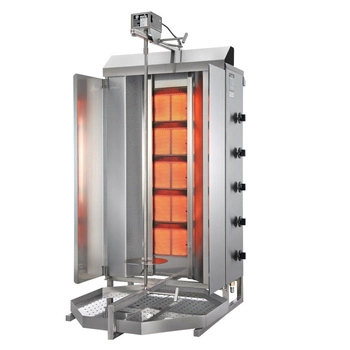 Gyros (kebab) gazowy, 5 pól grzewczych, wsad do 120 kg | POTIS GD-5
