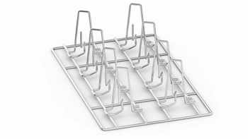 Ruszt Superspike do kurczaków i kaczek pojemność 4 szt. maks. 1,3 kg (32,5 × 26,5 cm) | RATIONAL 6035.1015