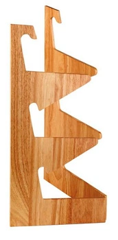 Stojak bufetowy do koszy na pieczywo, drewniany, jasny brąz, 40x40x58.5 cm | APS 33232