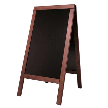 Tablica wolnostojąca drewniana, mahoń, 71x134 cm | CONTACTO 7695/122