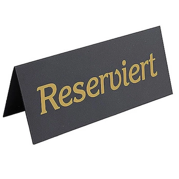 Tabliczka informacyjna Reserviert na stolik, 120x50 mm | CONTACTO 6769/120