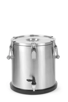 Termos stalowy z kranem, 20 l, średnica 33 cm, wysokość 36 cm | HENDI 710227