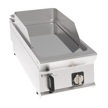 Płyta grillowa elektryczna, gładka, chromowana, nastawna 40 cm, T-90 | TECNOINOX 316262