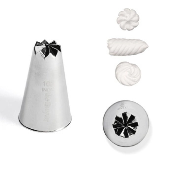 Końcówka do kremów Spirala 8 otworów | DE BUYER D-2119-13