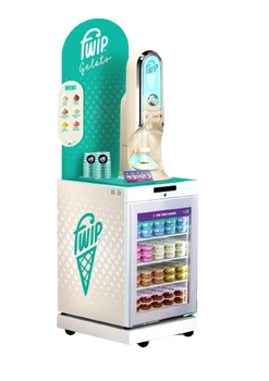 ZESTAW MOBILE Maszyna do lodów Portobello, zamrażarka Gram Professional, podstawa jezdna, pokrywa zamrażarki z rollboardem | FWIP MCPK045