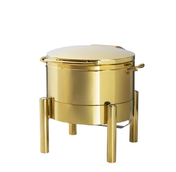 Podgrzewacz do zup z pełną pokrywą, kolor złoty, 12 l , Premium | AMBITION 287619