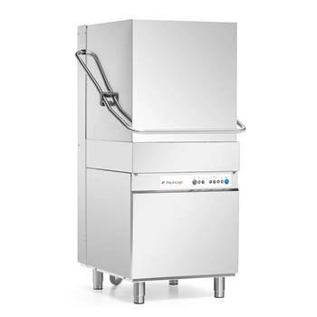 Zmywarka kapturowa gastronomiczna do naczyń z pompą odpływu, sterowanie manualne, dozownik płynu myjącego, 9,55 kW, 400 V | PROFICHEF PCZ-02101