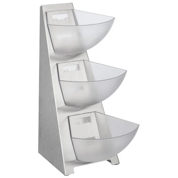 Stojak bufetowy, trzypoziomowy MULTITRACK, 28x19.5x41 cm | APS 11444