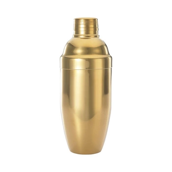 Shaker do koktajli 3-częściowy 0,7 l złoty | BARFLY M37039GD