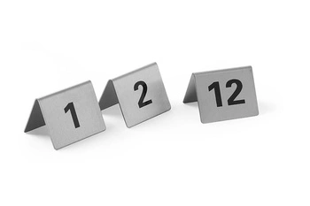 Tabliczka informacyjna z numerem 1-12 | HENDI 663844