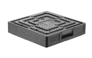 Pojemnik termoizolacyjny cateringowy Salto, 5,5L, 41x41x10 cm | HENDI 707067