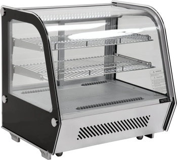 Witryna ekspozycyjna chłodnicza 120 l srebrna | YATO YG-05025