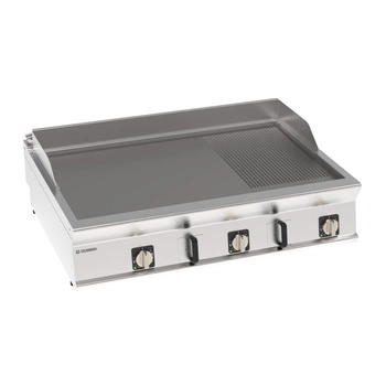 Płyta grillowa elektryczna, 2/3 gładka, 1/3 ryflowana, nastawna 120 cm, T-90 | TECNOINOX 316251