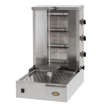 Gyros (kebab) gazowy, 25 kg, 3 pola grzewcze, 10.5 kW | ROLLER GRILL GR60G