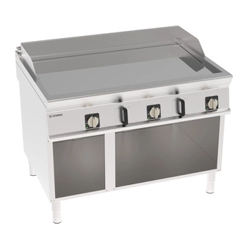 Płyta grillowa elektryczna, gładka, chromowana, na podstawie otwartej, 120 cm, T-90 | TECNOINOX 316257