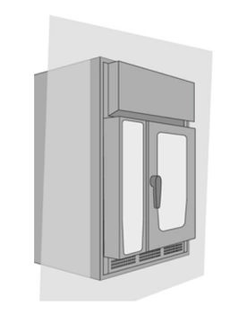 Okap kondensacyjny UltraVent do pieca XS 6-2/3 z zestawem montażowym do zabudowy | RATIONAL 60.74.063