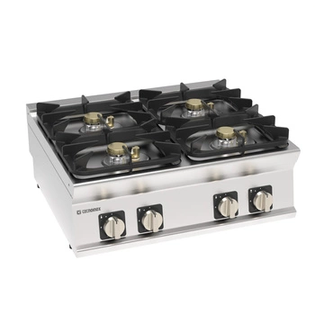 Kuchnia gastronomiczna gazowa 4-palnikowa nastawna super top | TECNOINOX 713199
