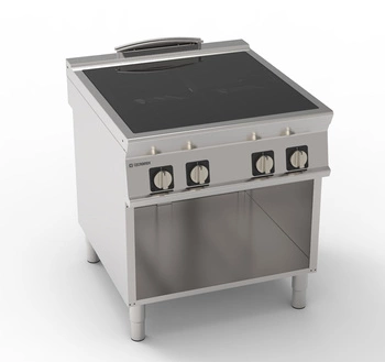 Kuchnia gastronomiczna ceramiczna, na szafce otwartej, 4 pola grzewcze | TECNOINOX 316023