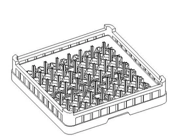 Kosz uniwersalny do zmywarki 50x50 cm | LOZAMET PU