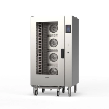 Piec konwekcyjno - parowy, gazowy, z wózkiem na 20 GN 1/1 Tecnocombi Next, z bojlerem i automatycznym myciem | TECNOINOX 954346