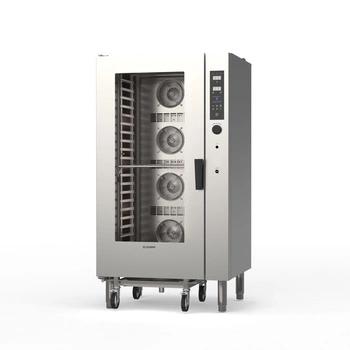 Piec konwekcyjno - parowy, gazowy, 20 GN1/1 Tecnocombi D Xtra z automatycznym myciem | TECNOINOX 954344