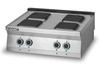 Kuchnia gastronomiczna elektryczna, 4 pola grzewcze kwadratowe, nastawna | LOZAMET L900.KE4