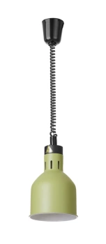 Lampa do podgrzewania potraw wisząca, cylindryczna, zielony, 230V/250W | HENDI 273791