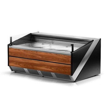 Lada chłodnicza z szybą prostą krótką | RAPA L-Xi/197/120