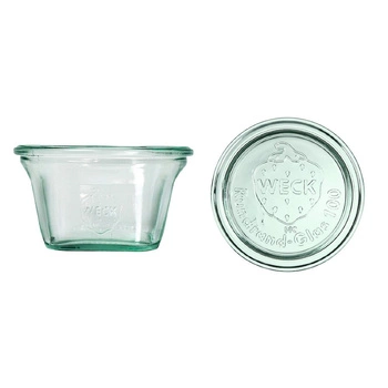 Słoik QUADRO z pokrywą - op. 6 szt - 290 ml | WECK WE-768-100P